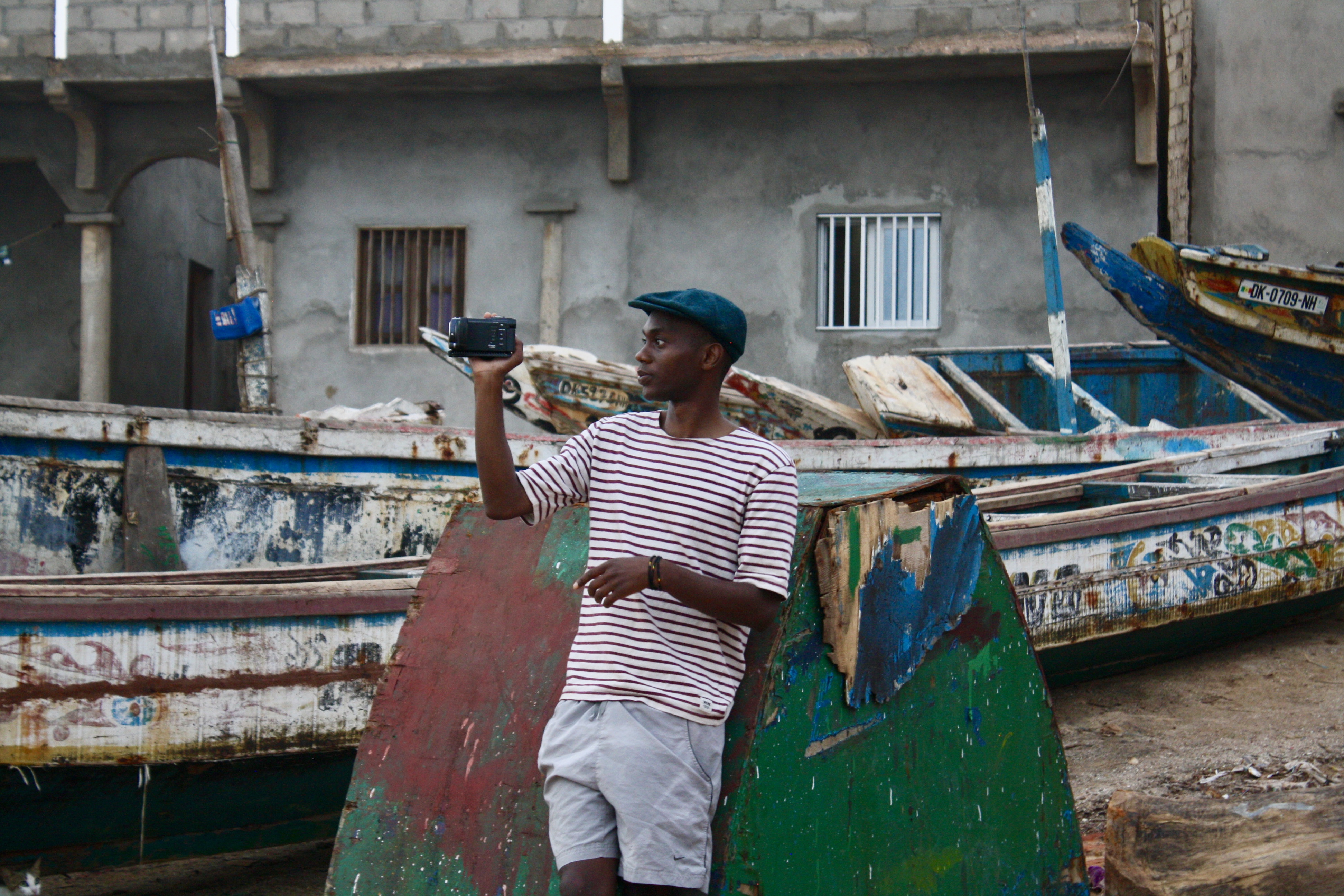 Didier filmer i Senegal